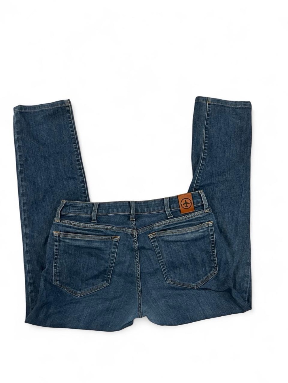 Relaxed Fit Aviator Men's Jeans in Dark Blue